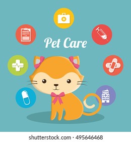 pet care center service icons vector illustration design