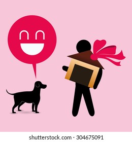 Pet care digital design, vector illustration 10 eps graphic