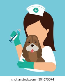 Pet care digital design, vector illustration 10 eps graphic