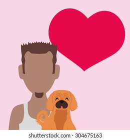 Pet care digital design, vector illustration 10 eps graphic