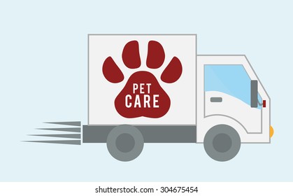 Pet care digital design, vector illustration 10 eps graphic