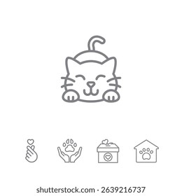 Pet Care Doctor clinic logo set of et animals vector clean bright logo