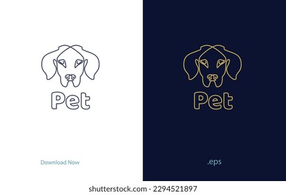 Pet care and dog lover logo design vector illustration for your pet clinic brand.