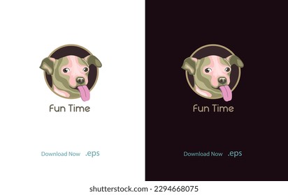 Pet care and dog lover logo design vector illustration for your pet clinic brand.