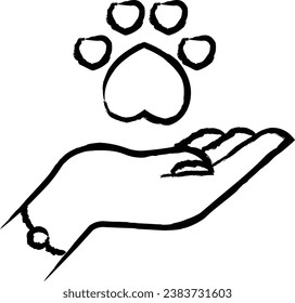 Pet Care hand drawn vector illustration