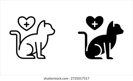 Design-Vorlage für das Symbol für Haustierpflege. Tierpflege-Logo-Design auf weißem Hintergrund