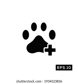 Pet care Icon Vector. Pet clinic Icon Vector Illustration Template For Web and Mobile