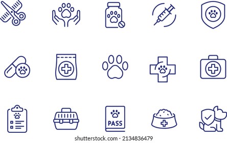 Vektordesign für Tierpflege 