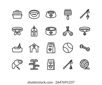 Pet Care Icons Vector Pack: Grooming, Vet Services, Dog Walking and More | High-Quality Animal Care Illustrations | Perfect for Pet Business Branding