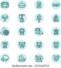 Pet care, illustration, vector on a white background.