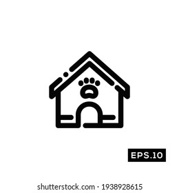 Pet care Line Icon Vector. Pet care Icon Vector Illustration Template For Web and Mobile
