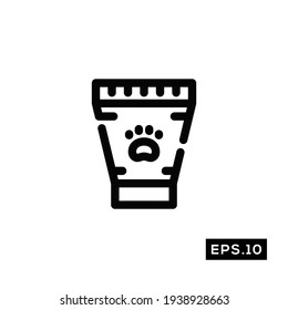 Pet care Line Icon Vector. Pet care Icon Vector Illustration Template For Web and Mobile