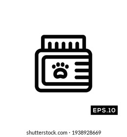 Pet care Line Icon Vector. Pet care Icon Vector Illustration Template For Web and Mobile