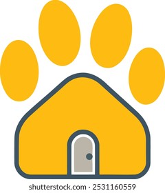 Pet care logo design. Animal care Logo design eps 10