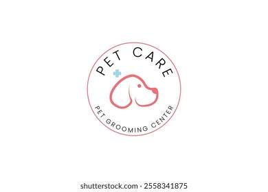 Pet care logo design. Animal care Logo design template