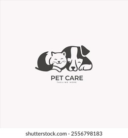 Pet care logo design eps