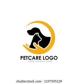 Pet Care Logo Design Template. Pet Car Vector Icon Illustration