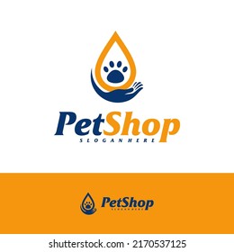 Pet Care Logo Design Template. Pet logo concept vector. Emblem, Creative Symbol, Icon