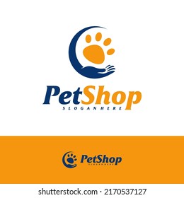 Pet Care Logo Design Template. Pet logo concept vector. Emblem, Creative Symbol, Icon