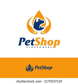 Pet Care Logo Design Template. Pet logo concept vector. Emblem, Creative Symbol, Icon