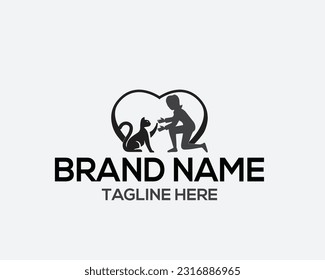 pet care logo design template