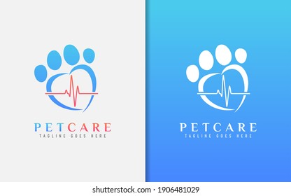 Pet Care Logo Design. Usable For Business, Community, Foundation, Medical, Services Company. Vector Logo Design Illustration.