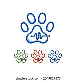 símbolo de icono de vector de diseño de cuidado de mascotas