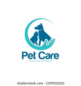 Pet Care Logo Design Vector