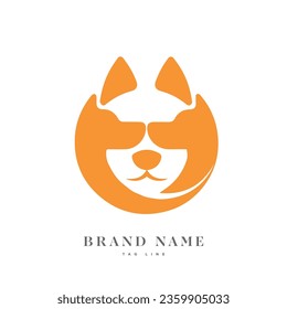 Pet Care Logo with Dog, Cat, Bird, Deer, elephant, Monkey and Hand SymbolsPet line style logo design set for pet shop, hotel, veterinarian Doctor.