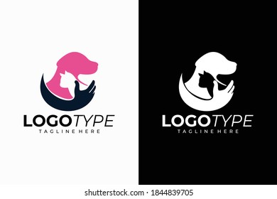 pet care logo icon vector isolated