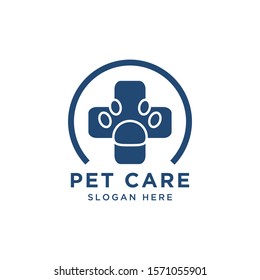 Pet Care Logo Template Design Vector
