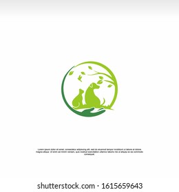 pet care logo template design