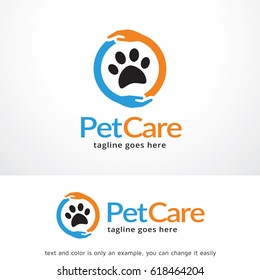 Pet Care Logo Template Design Vector, Emblem, Design Concept, Creative Symbol, Icon