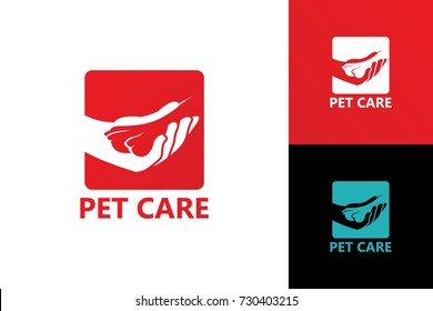 Pet Care Logo Template Design