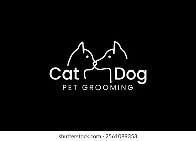 pet care logo vector icon illustration