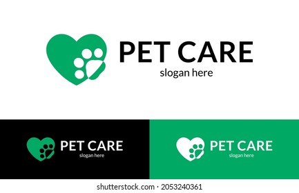 Pet Care Logo. Vector Illustration.