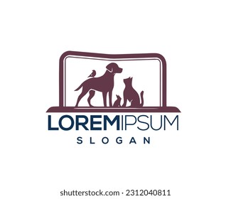 pet care, pet love, dog and cat, fur, happy, illustration, kitten, kitty, logo, love, paw, pet, puppy, shop, sitting, small, vector, veterinarian, veterinary, pet logo
