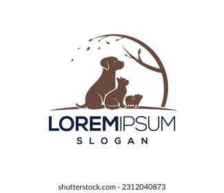 pet care, pet love, dog and cat, fur, happy, illustration, kitten, kitty, logo, love, paw, pet, puppy, shop, sitting, small, vector, veterinarian, veterinary, pet logo
