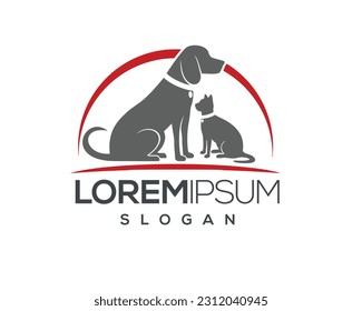 pet care, pet love, dog and cat, fur, happy, illustration, kitten, kitty, logo, love, paw, pet, puppy, shop, sitting, small, vector, veterinarian, veterinary, pet logo
