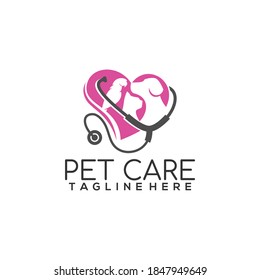 Pet Care Pets Shop Logo Template Vector