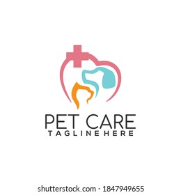 Pet Care Pets Shop Logo Template Vector