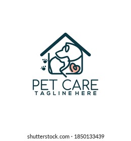 Pet Care Pets Shop Logo Template Vector