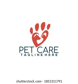 Pet Care Pets Shop Logo Template Vector