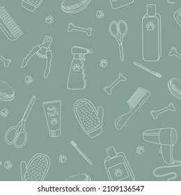 pet care products seamless vector pattern svg