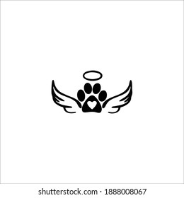 Pet Care Symbol Logo. Vector Illustration.