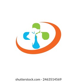 Pet care vector logo template design illustration