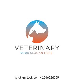 Pet care and veterinary logo, Animal care logo design 