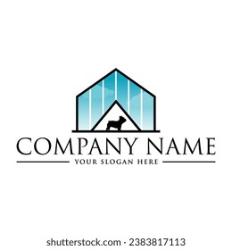 Pet care,dog house logo design element