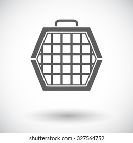 Pet carrier icon. Flat vector related icon for web and mobile applications. It can be used as - logo, pictogram, icon, infographic element. Vector Illustration. 