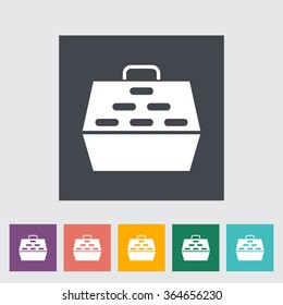 Pet carrier icon. Flat vector related icon for web and mobile applications. It can be used as - logo, pictogram, icon, infographic element. Vector Illustration. 